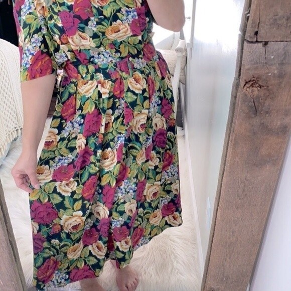 Vintage floral maxi dress size 12 - Picture 6 of 9